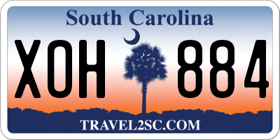 SC license plate XOH884