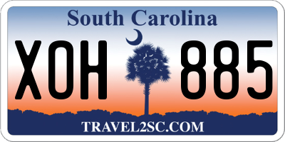 SC license plate XOH885