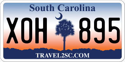 SC license plate XOH895