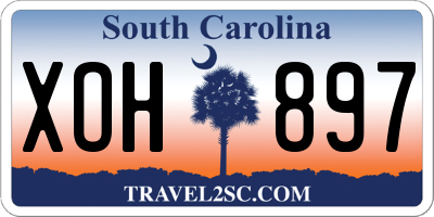 SC license plate XOH897
