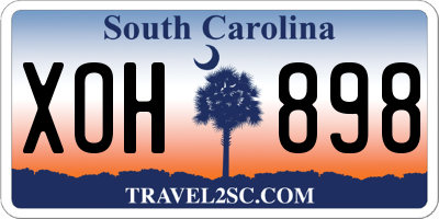 SC license plate XOH898