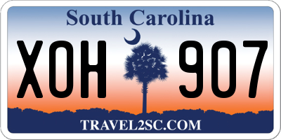 SC license plate XOH907