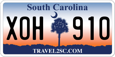 SC license plate XOH910