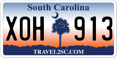 SC license plate XOH913