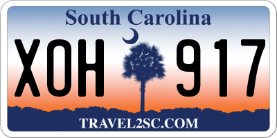 SC license plate XOH917