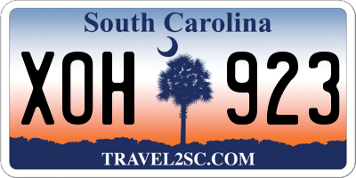 SC license plate XOH923