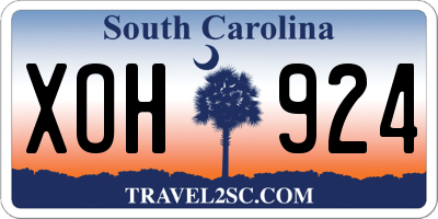 SC license plate XOH924