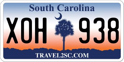 SC license plate XOH938