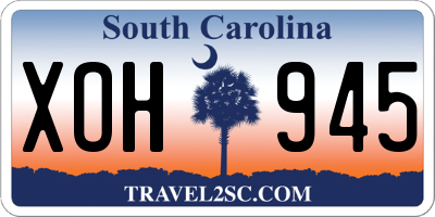 SC license plate XOH945
