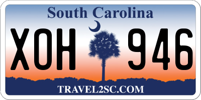 SC license plate XOH946