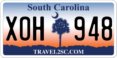 SC license plate XOH948