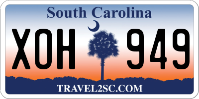 SC license plate XOH949