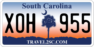 SC license plate XOH955