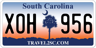SC license plate XOH956