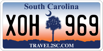 SC license plate XOH969