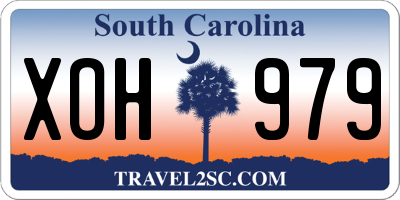 SC license plate XOH979