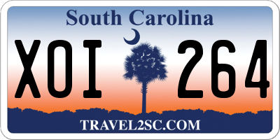 SC license plate XOI264