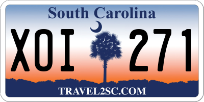 SC license plate XOI271
