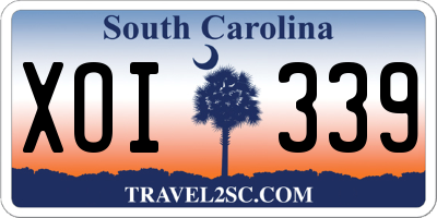 SC license plate XOI339