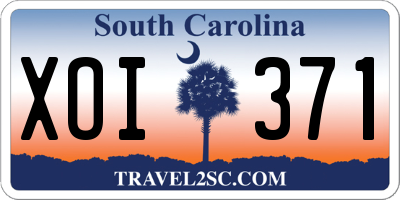 SC license plate XOI371