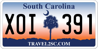 SC license plate XOI391