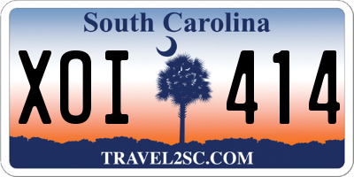SC license plate XOI414
