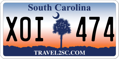 SC license plate XOI474