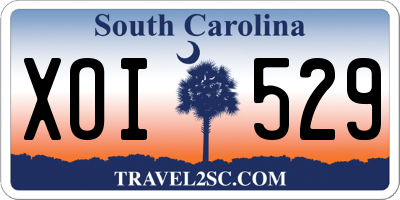 SC license plate XOI529