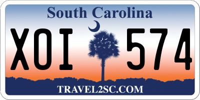 SC license plate XOI574