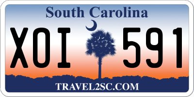 SC license plate XOI591