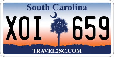 SC license plate XOI659