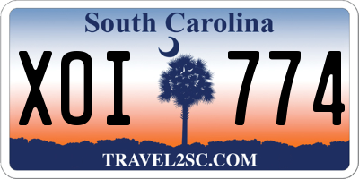 SC license plate XOI774