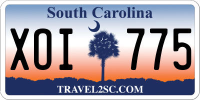 SC license plate XOI775