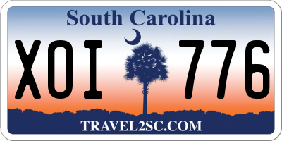 SC license plate XOI776