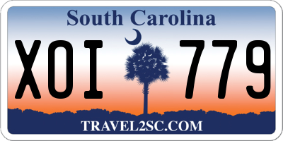 SC license plate XOI779