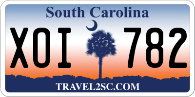 SC license plate XOI782