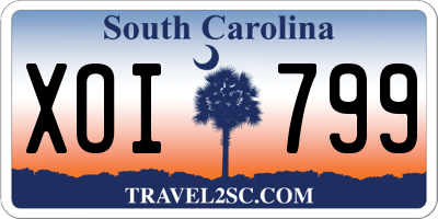SC license plate XOI799