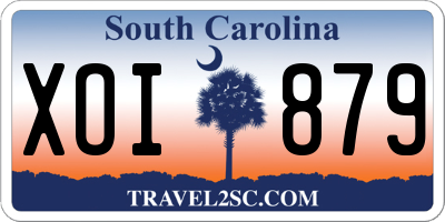 SC license plate XOI879