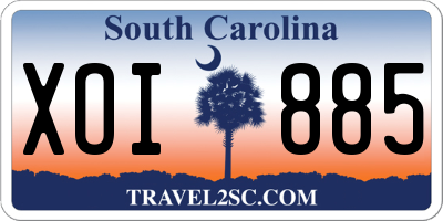 SC license plate XOI885