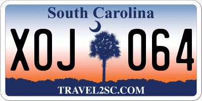 SC license plate XOJ064