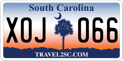 SC license plate XOJ066