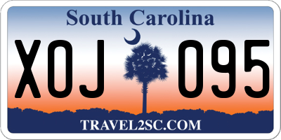 SC license plate XOJ095