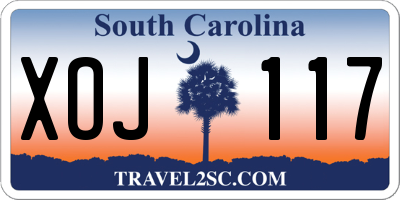 SC license plate XOJ117