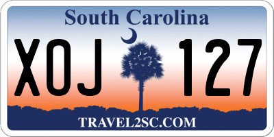 SC license plate XOJ127