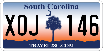 SC license plate XOJ146