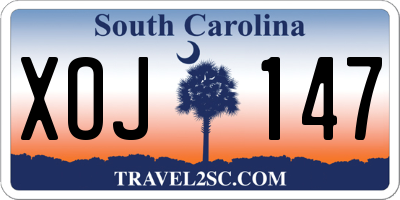 SC license plate XOJ147