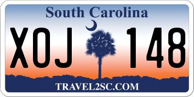 SC license plate XOJ148