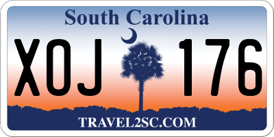 SC license plate XOJ176