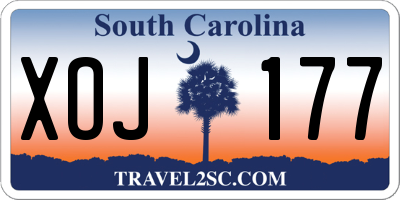 SC license plate XOJ177