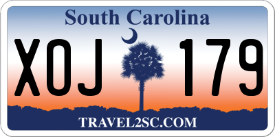 SC license plate XOJ179